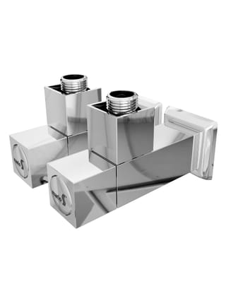 Кран кутовий квадрат, G1/28243 комплект