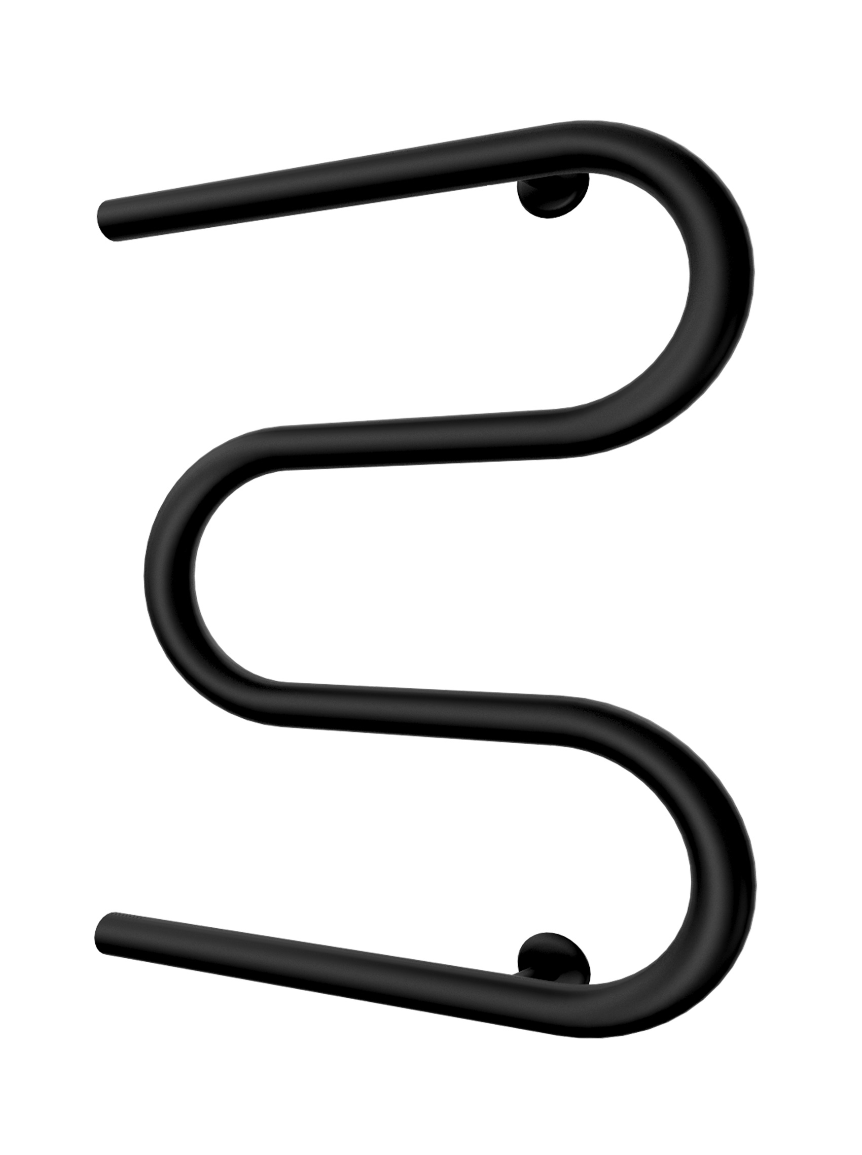 Водяна рушникосушарка Inox Змійка 25 525х400/500 (Чорний мат)