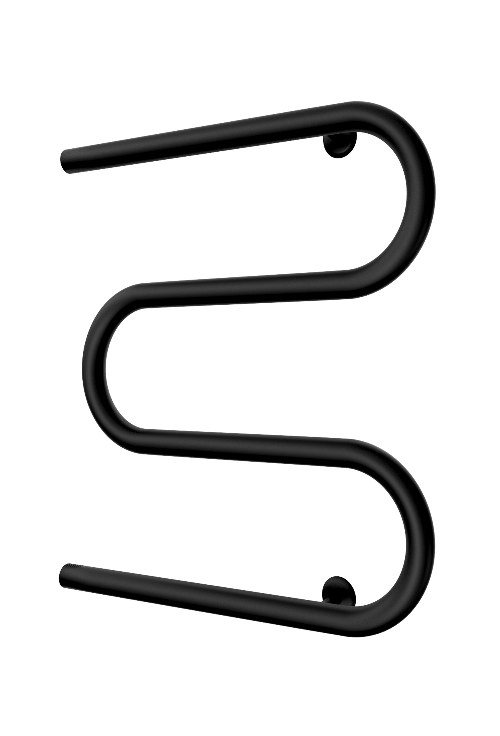 Водяна рушникосушарка Inox Змійка 25 525х500/500 (Чорний мат)