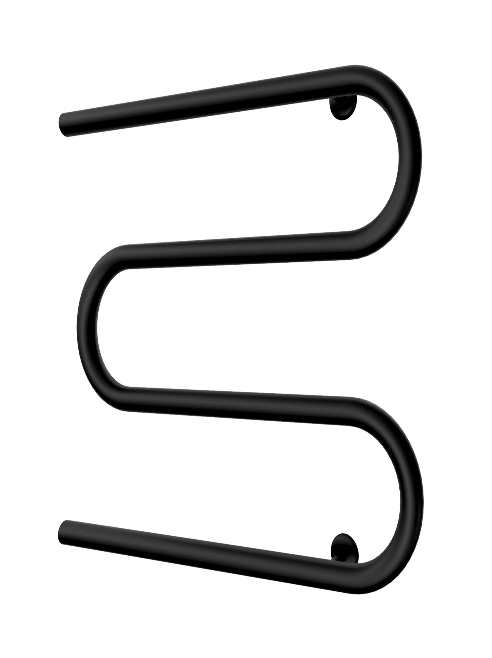 Водяна рушникосушарка Inox Змійка 25 525х600/500 (Чорний мат)