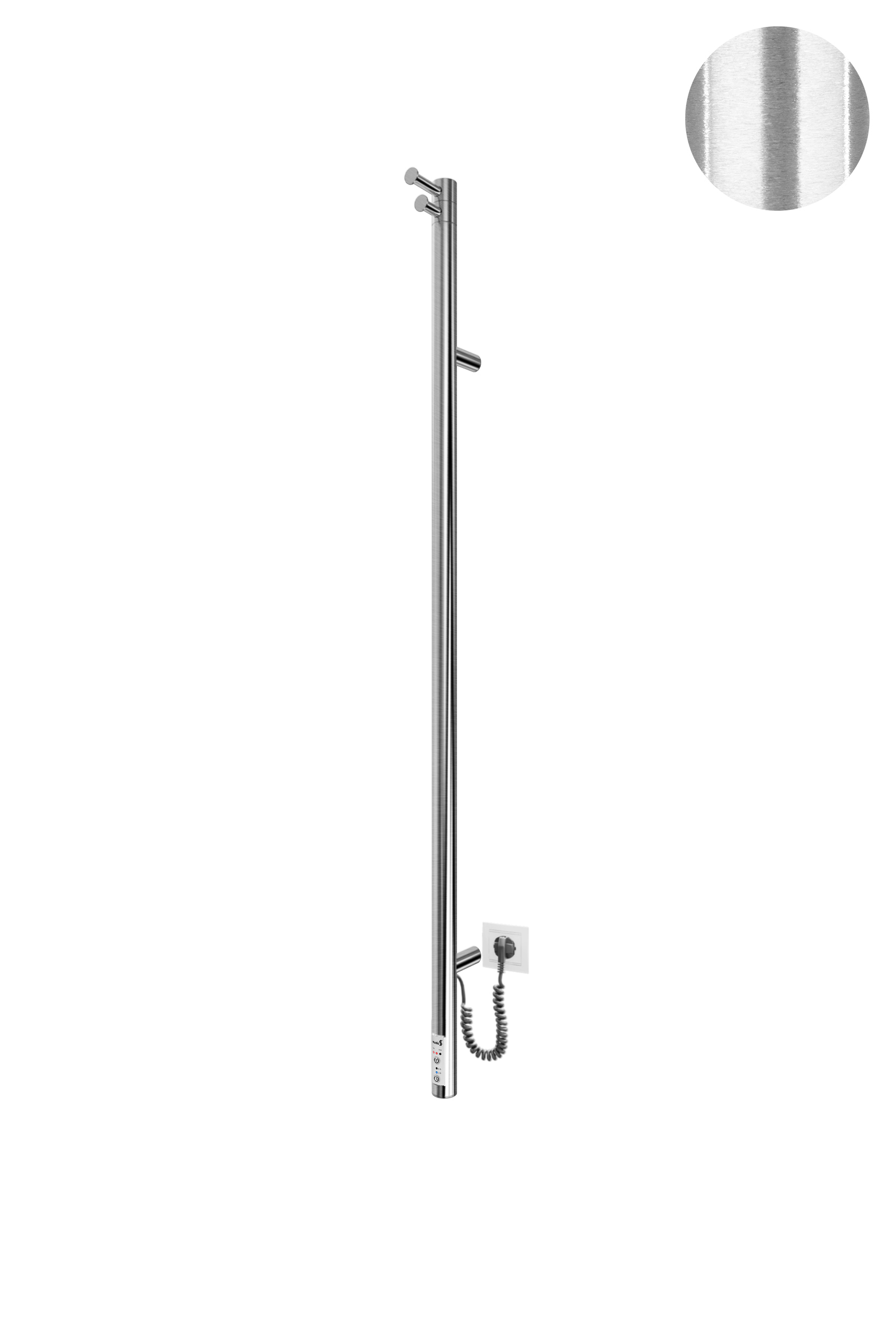 Електрична рушникосушарка Рей-І 1100х30/130 TR (стара констр., фіксатор) (Сатин) 2