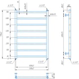 Водяна рушникосушарка Inox Флет 770х530/500 4