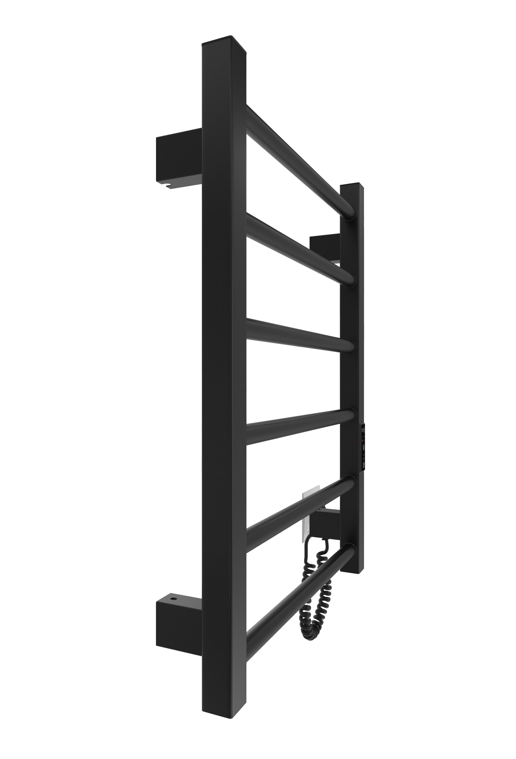 Електрична рушникосушарка HF Leeds 570х430 чорний мат 3
