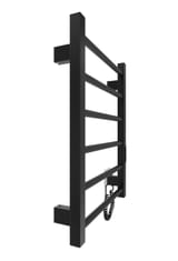 Електрична рушникосушарка HF Leeds 570х430 чорний мат 3
