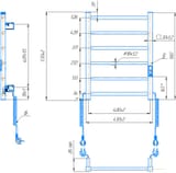 Електрична рушникосушарка HF Leeds 570х430 чорний мат 5
