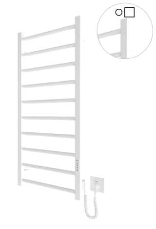 Електрична рушникосушарка HF Leeds 970х430 білий мат