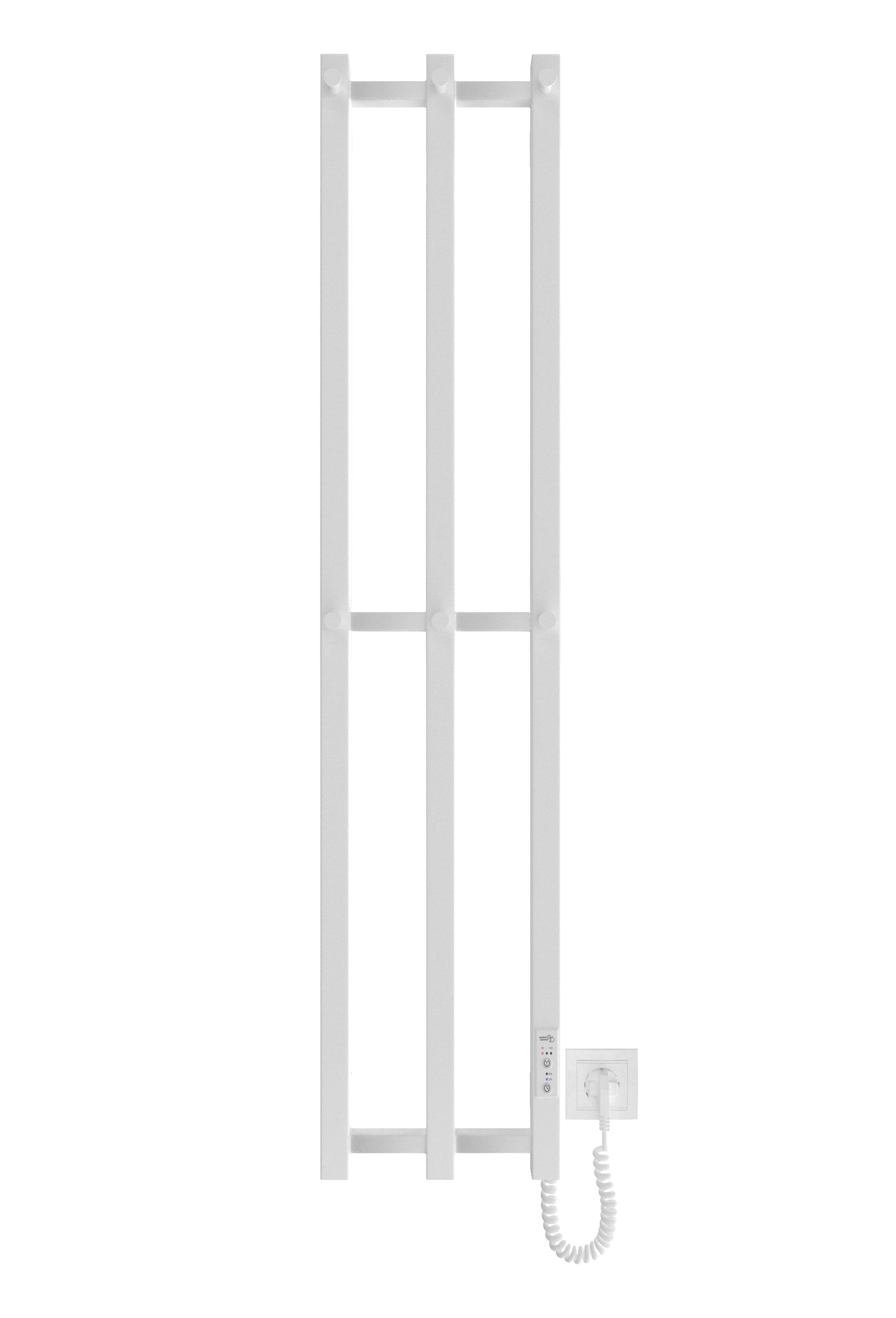 Електрична рушникосушарка HF Slim 1170х250 білий мат 2