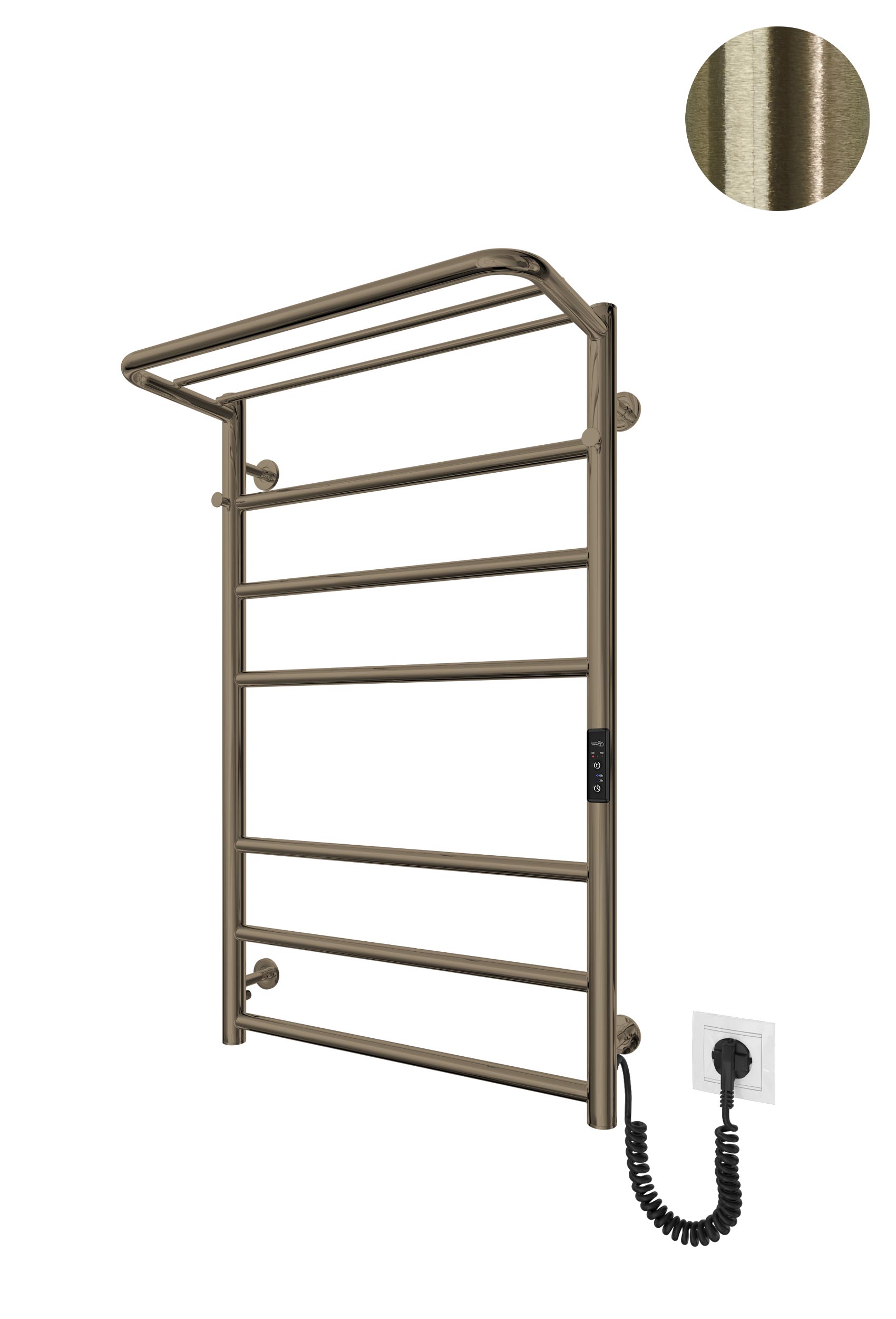Електрична рушникосушарка Home-I 770х530/240 TR K (Бронза) 2