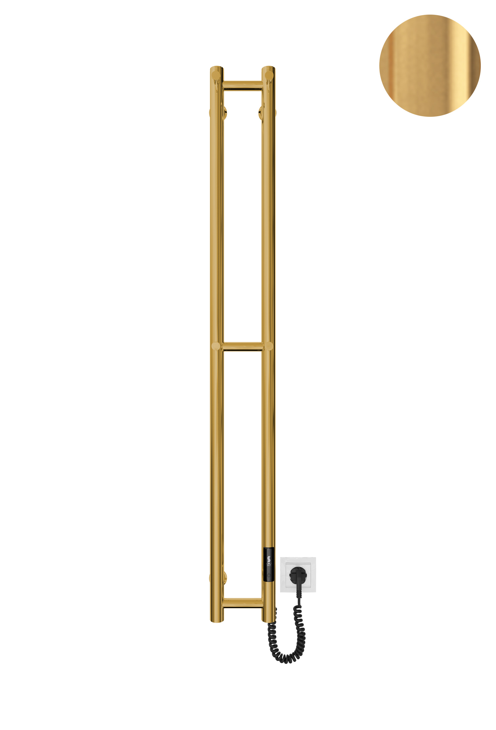 Електрична рушникосушарка e-INOX Соле 1170х140 TR 2.0 K (Золото лайт)