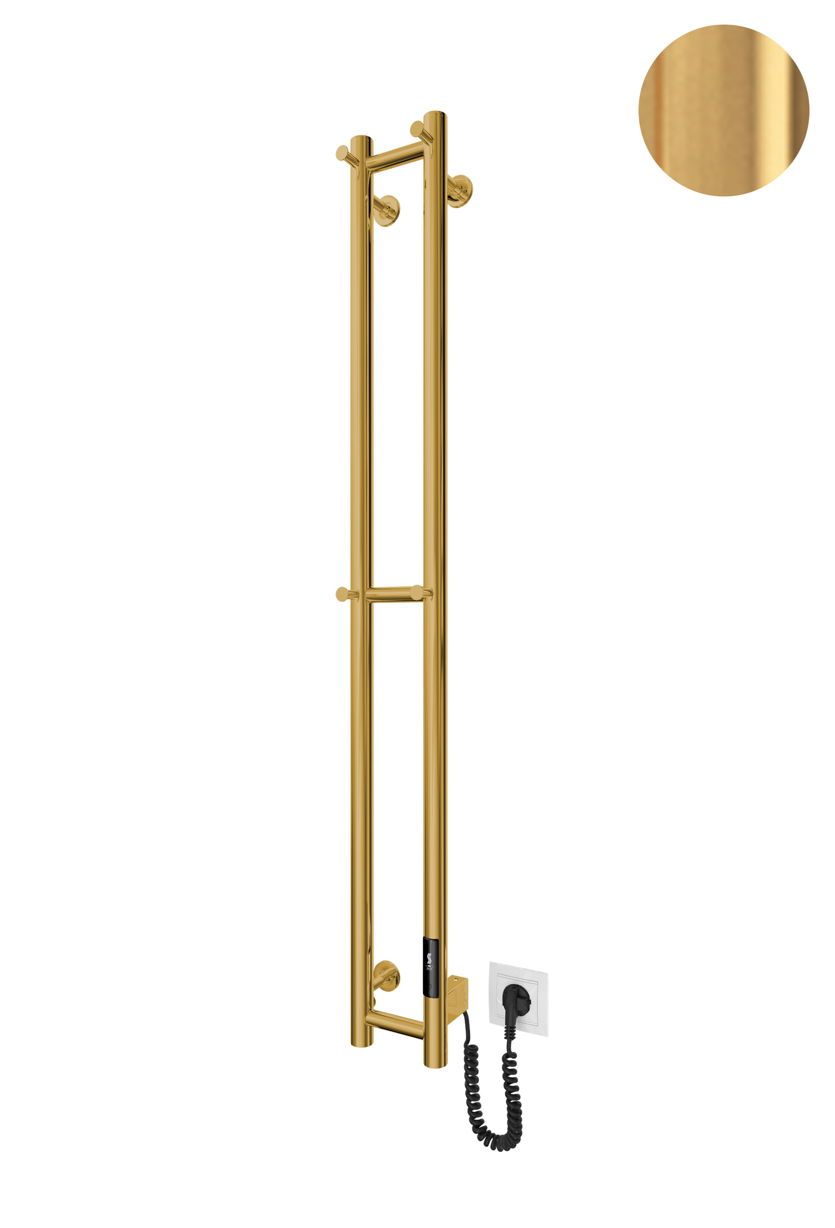 Електрична рушникосушарка e-INOX Соле 1170х140 TR 2.0 K (Золото лайт) 2