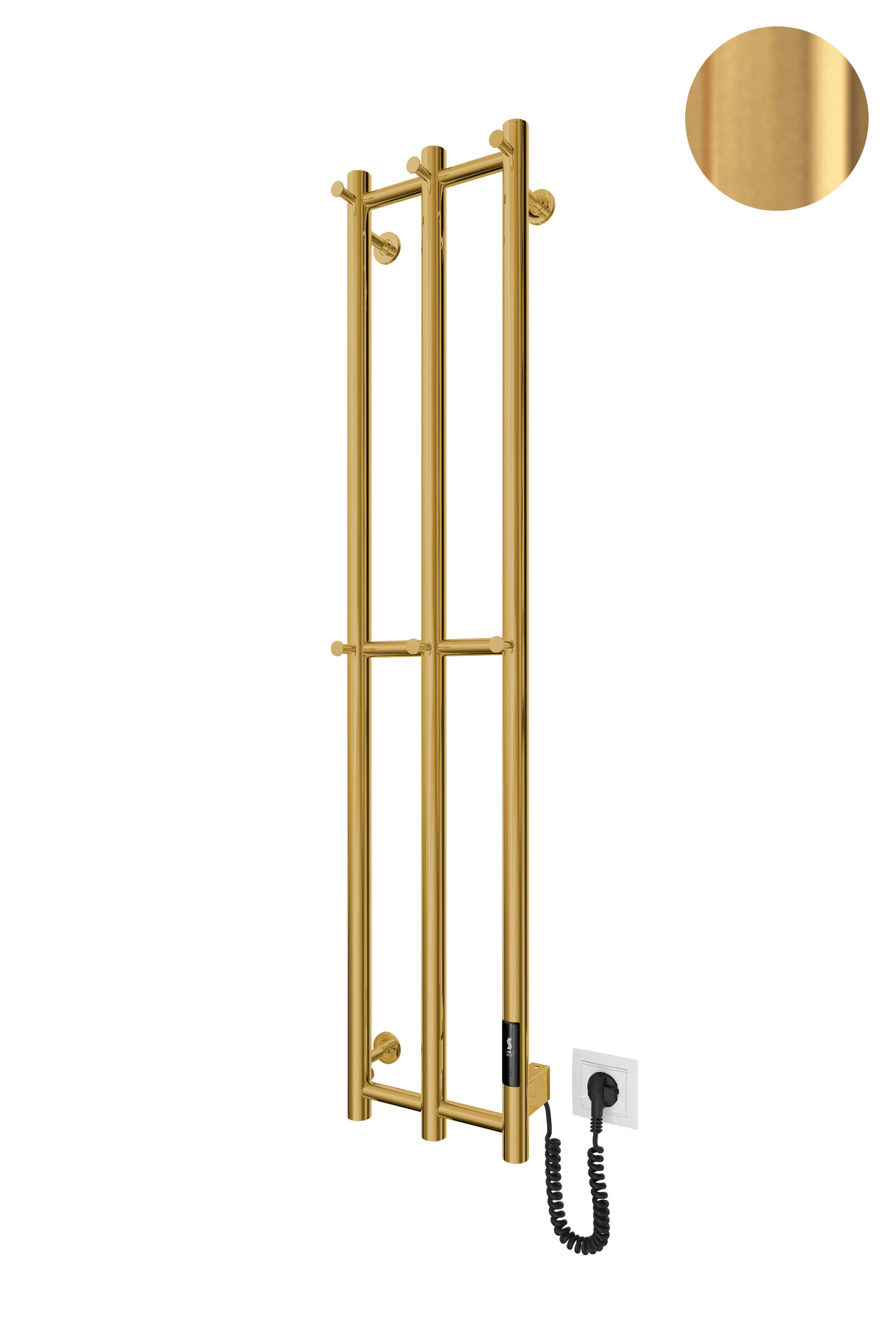 Електрична рушникосушарка e-INOX Соле 1170х250 TR 2.0 K (Золото лайт) 2
