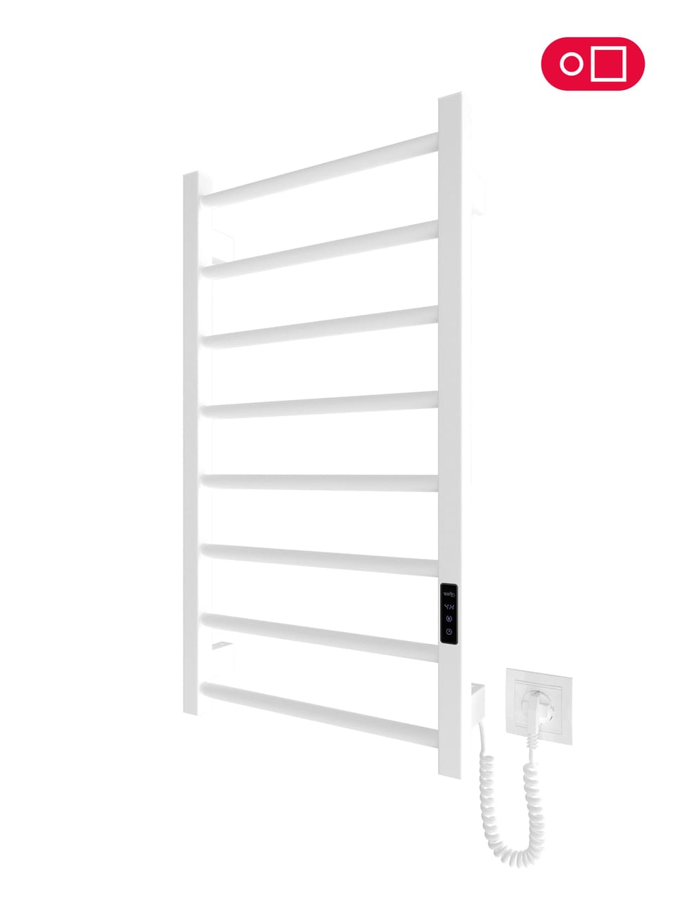 Електрична рушникосушарка HF Leeds 770х430 білий мат TR 3.0