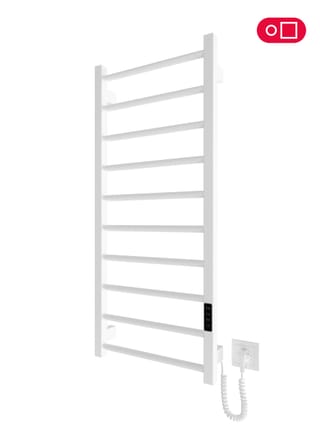 Електрична рушникосушарка HF Leeds 970х430 білий мат TR 3.0