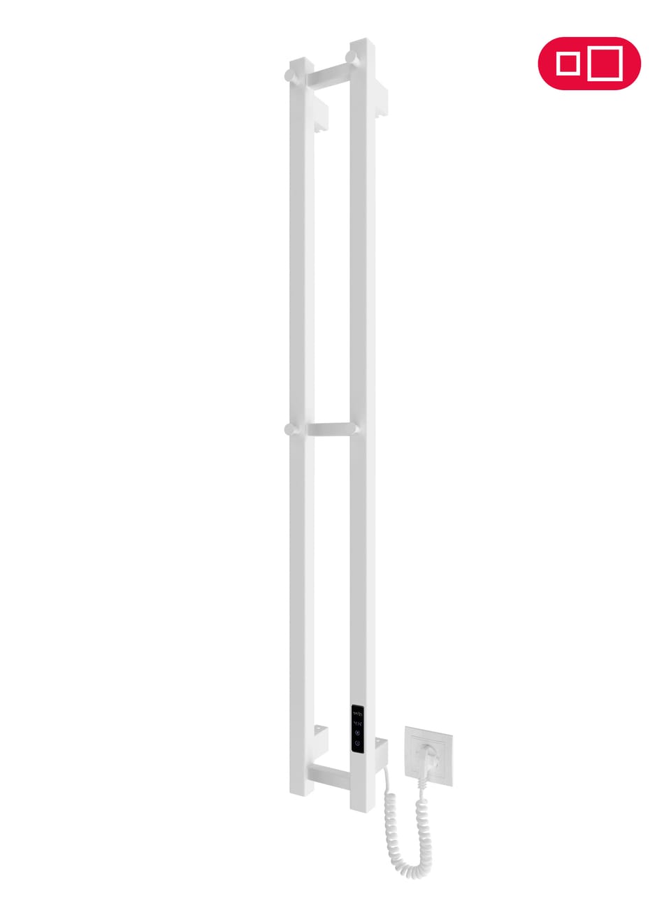 Електрична рушникосушарка HF Slim 1170х140 білий мат TR 3.0