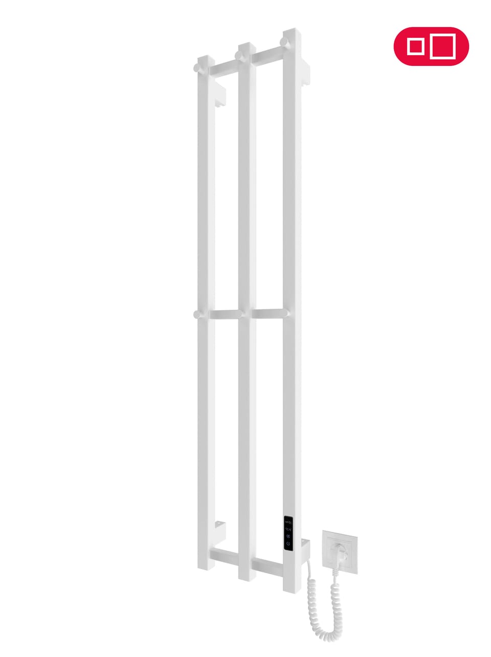 Електрична рушникосушарка HF Slim 1170х250 білий мат TR 3.0