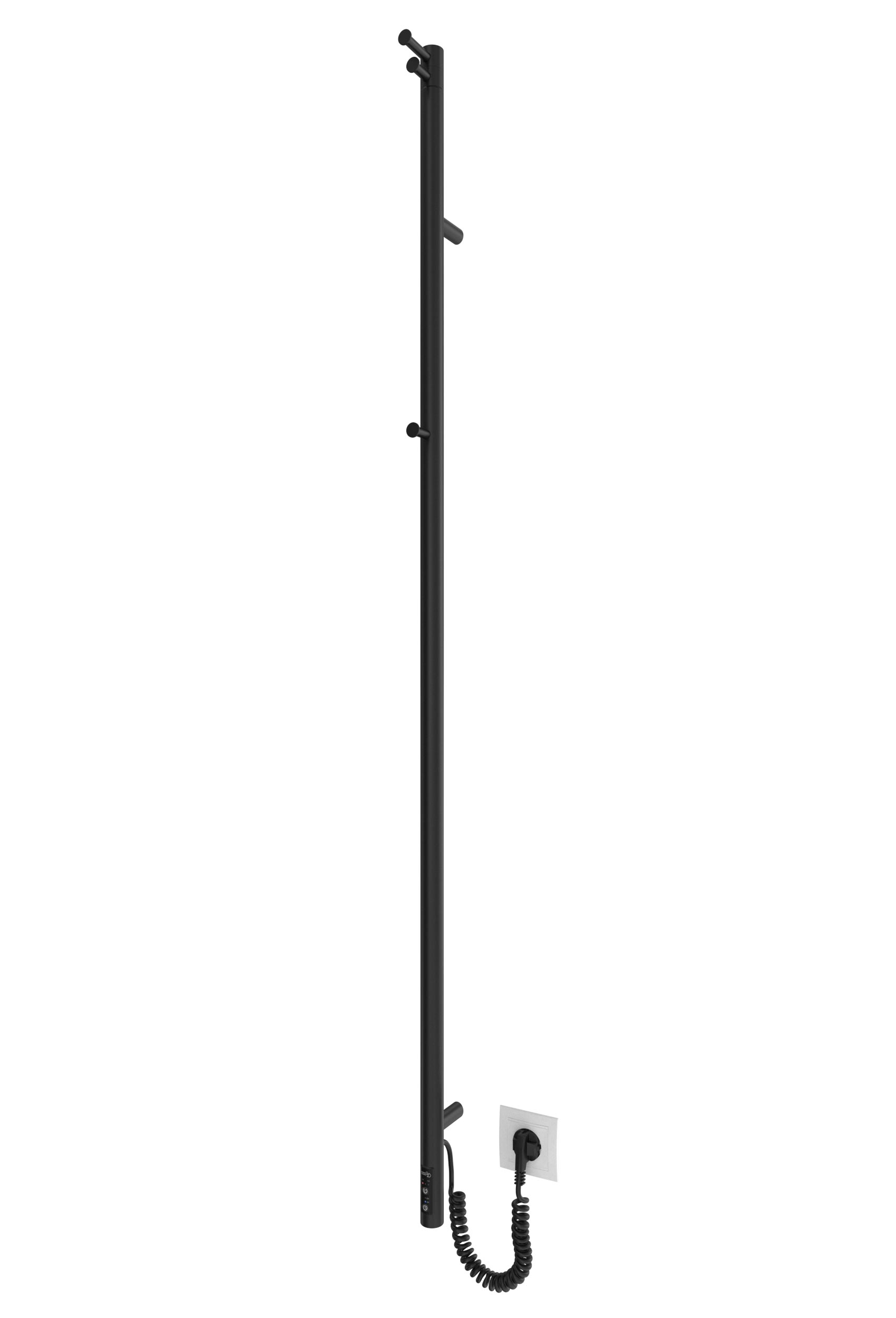 Електрична рушникосушарка Рей-І 1500х30/130 TR K (Чорний мат)